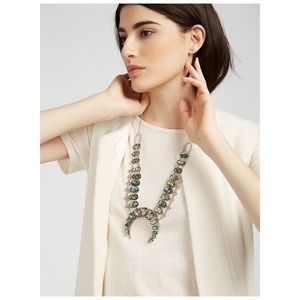 Squash blossom statement necklace
